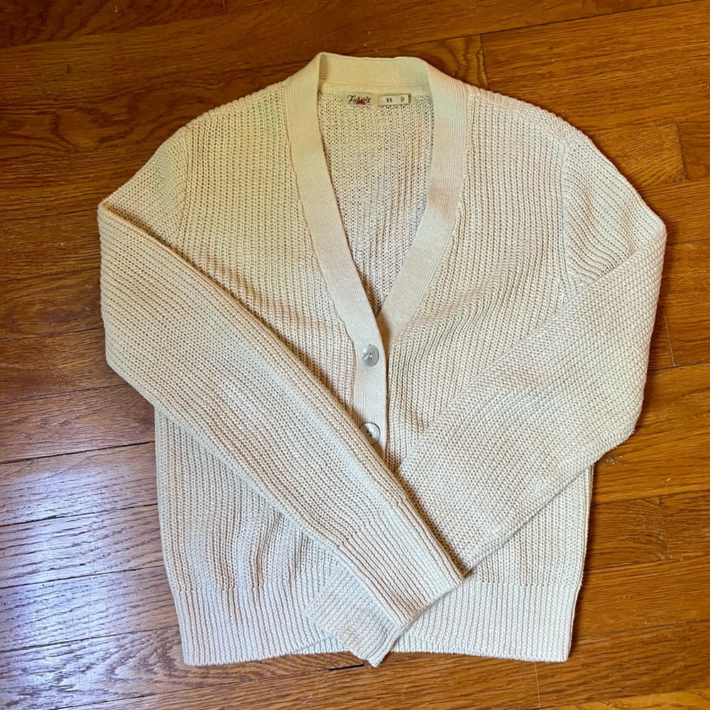 🏆HP🏆 Faherty Linen Cardigan in Summer Sand XS